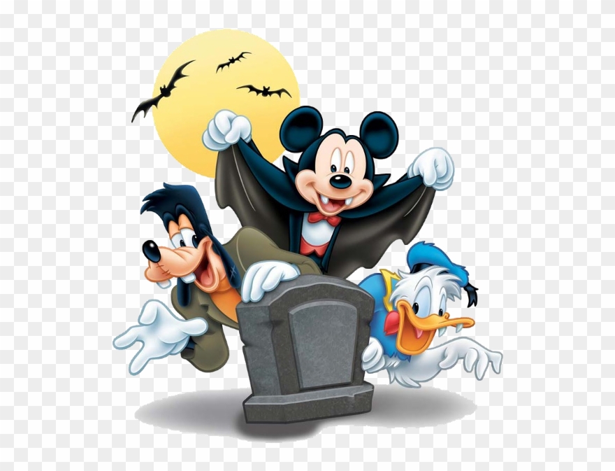 Mickey Mouse And Friends Halloween Clipart 1 - Disney Halloween Clipart - Png Download