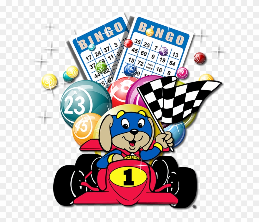 Image Of Ncsc's Mascot Safetypup® Driving A Red Racecar - Indy Bingo Clipart