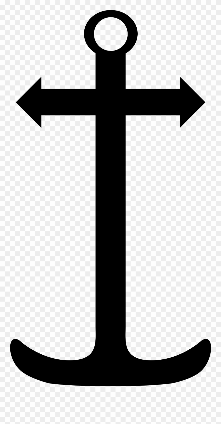 Clipart Anchor Mariner - Krzyż Marynarski - Png Download