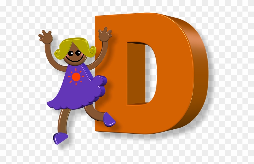 Girl, Female, Alphabet, Letters, Learning, Education - Illustration Clipart