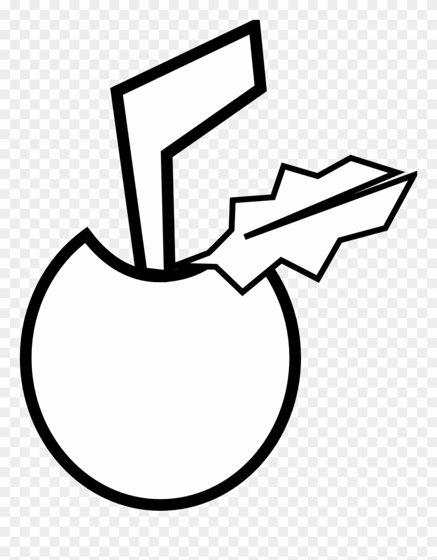 Net » Clip Art » Black Apple Black White Line Tweet - Coloring Book - Png Download