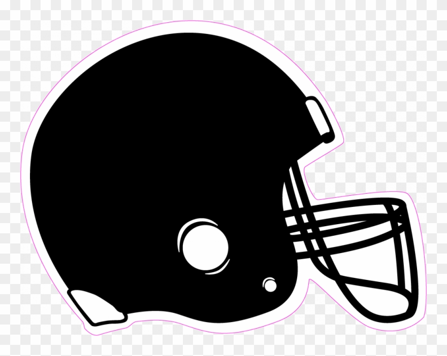 Navy Skull Cliparts - Black Football Helmet Clipart - Png Download