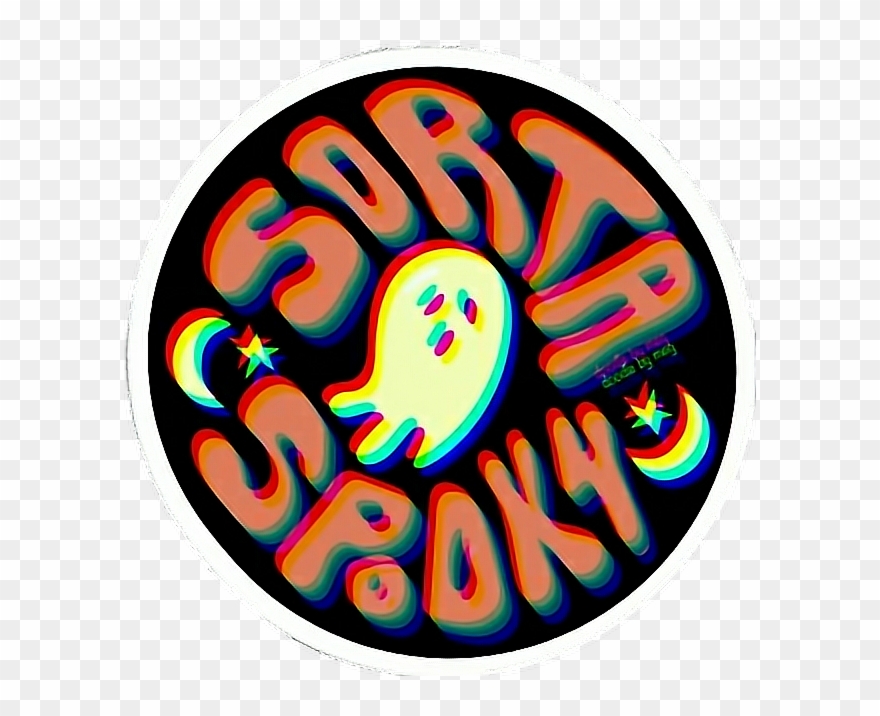 Sortaspooky Scary Creepy Halloween Glitch Glitchy 3d - Spooky Stickers Clipart