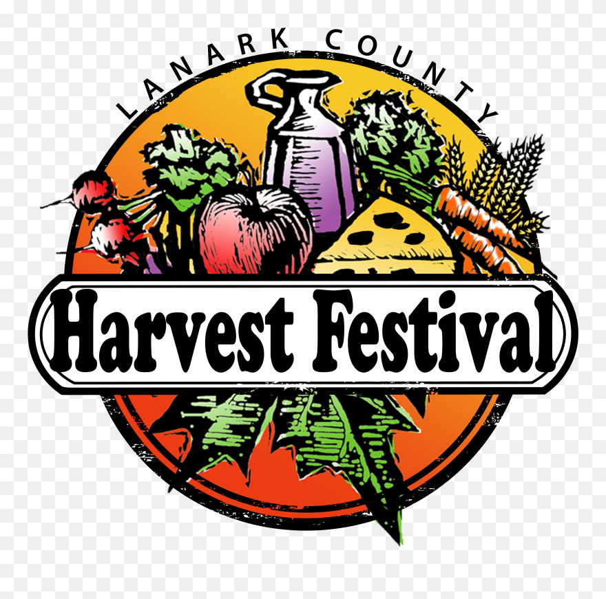 Harvest Festival Logo Colour For White Background - Line Clipart
