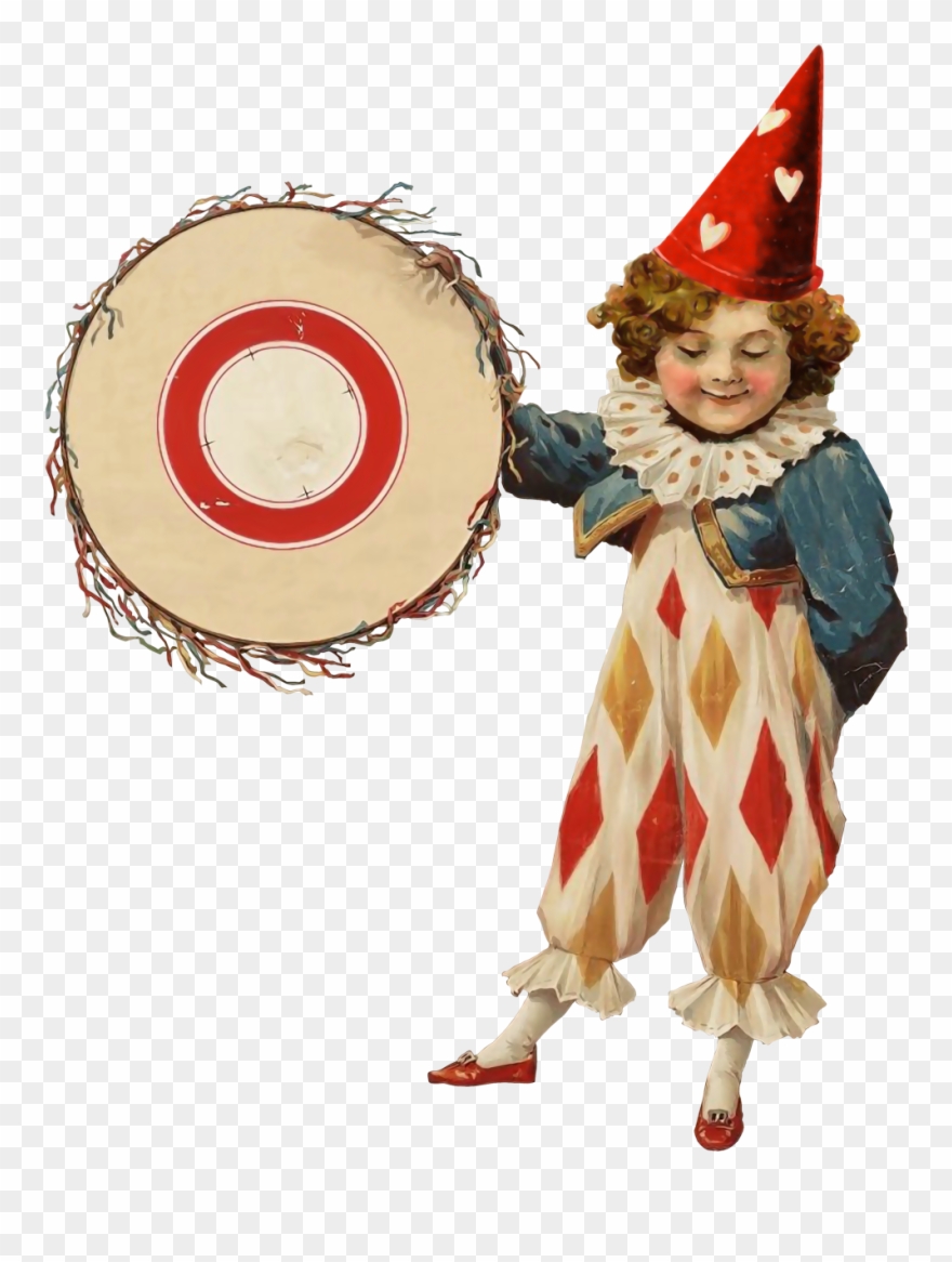 Láminas Vintage,antiguas,retro Y Por El Estilo - Framed Canvas Art - Clown, Horse, Acrobat And Arm & Clipart