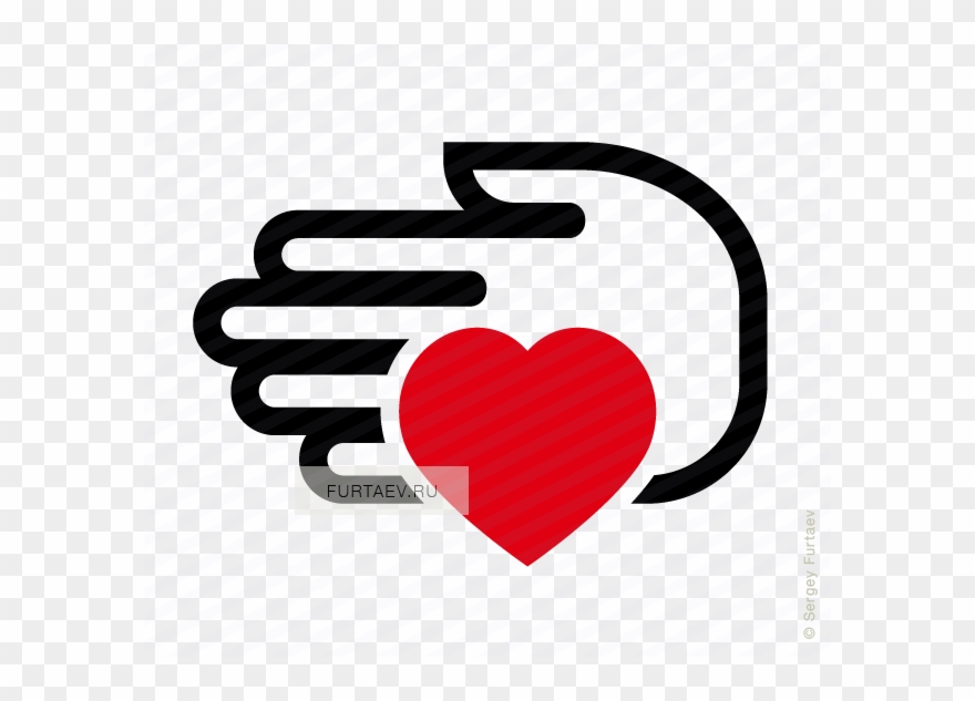 Vector Icon Of Hand Holding Heart - Heart Clipart