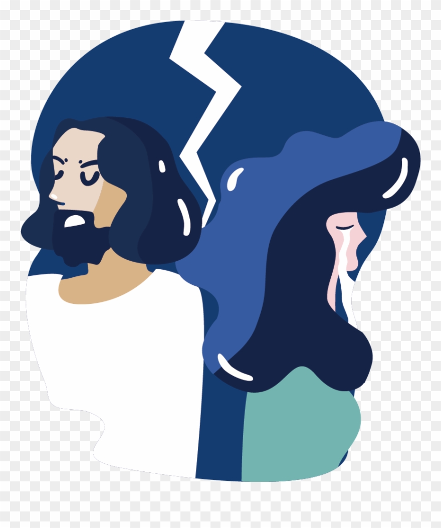 Break Up - Illustration Clipart