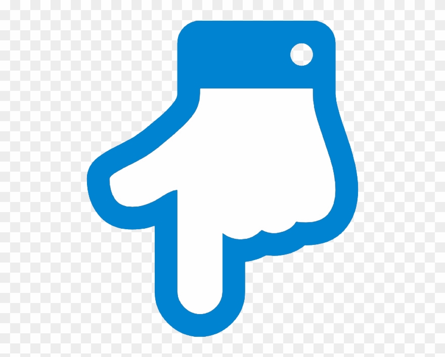 A Continuación De Dejo Un Playlist Donde Encontrarás - Down Sign Hand Clipart