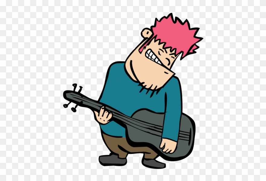 Bajista Dibujo - Drawing Clipart