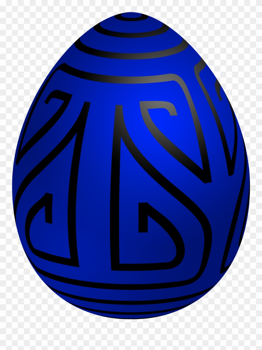 Easter Blue Deco Egg Png Clip Art Transparent Png
