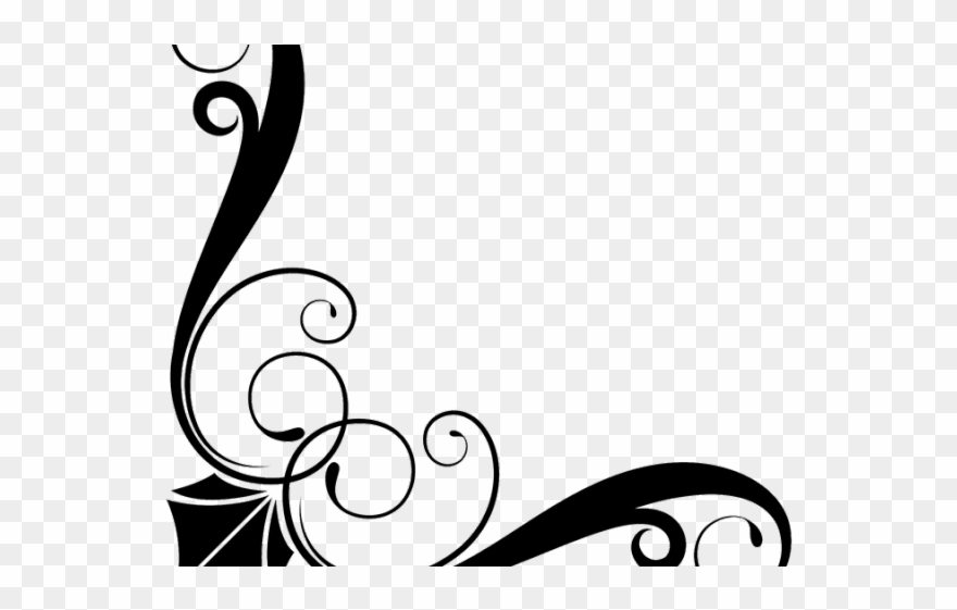 Line Clipart Art Deco - Victorian Border Png Transparent Png