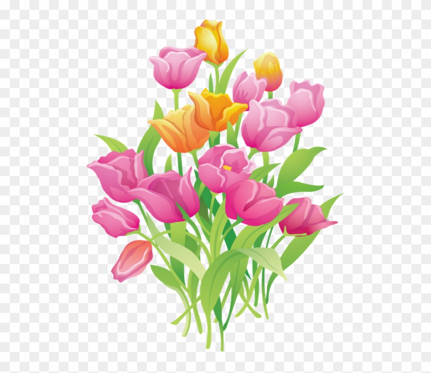 F - Ramo De Flores Animado Png Clipart