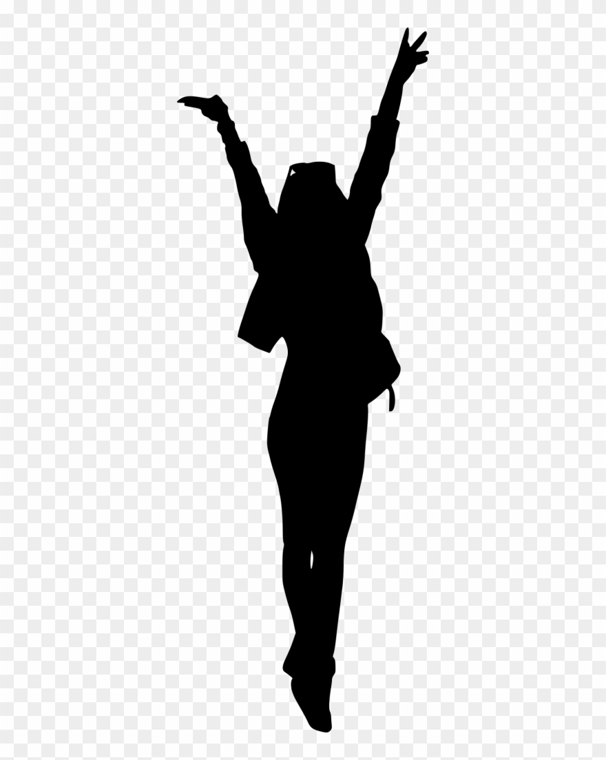 Abstract Woman Arms Up Silhouette Png Jpg Royalty Free - Woman Hands Up Silhouette Clipart