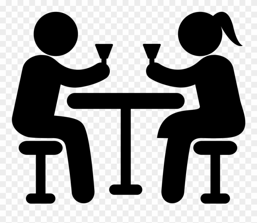 Couple Drinking Png - Bar Icon Clipart