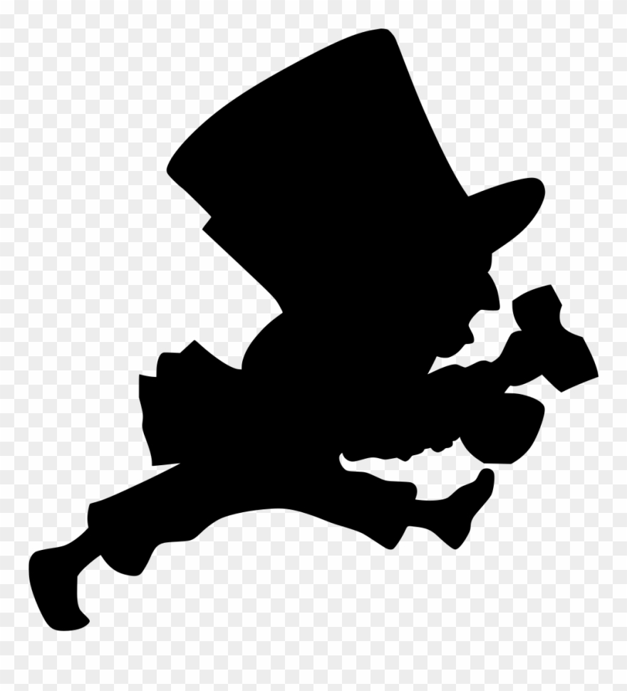 Info - Mad Hatter Silhouette Clipart
