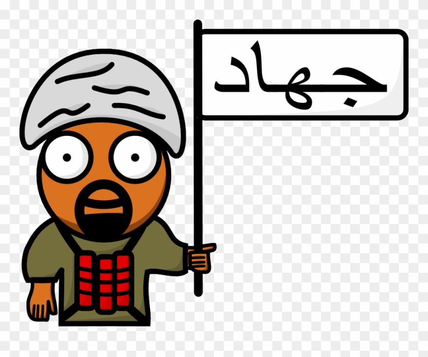 Hug Clipart Huge - Jihad Cartoon - Png Download