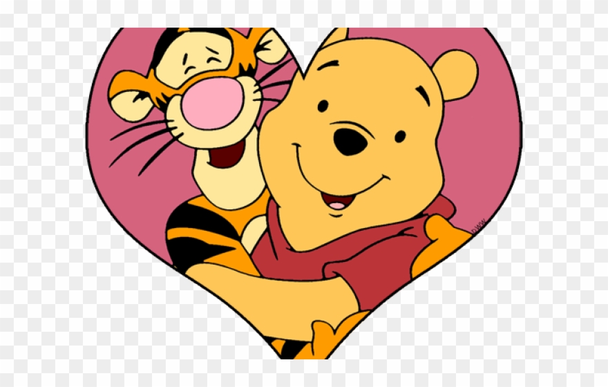 Hug Clipart Valentine - Tigger And Pooh Love - Png Download