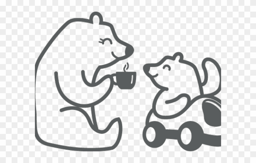 Drawn Bear Mama Bear - Mama Bear's Play Cafe Clipart