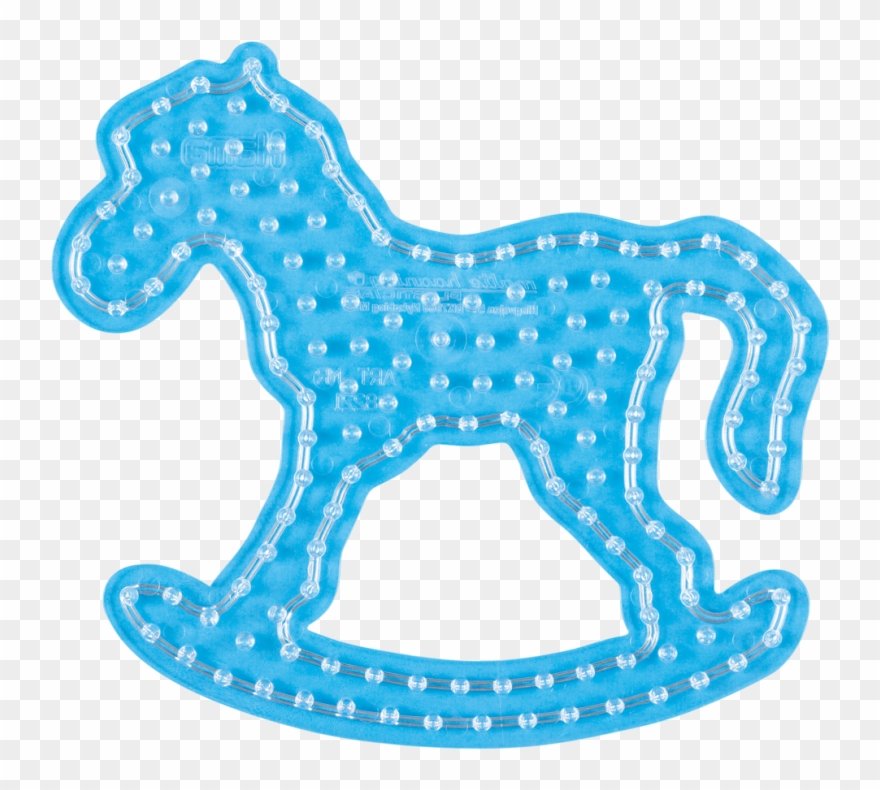 Rocking Horse Peg Board For Hama Maxi Beads - Hama Rocking Horse Maxi Pegboard Clipart
