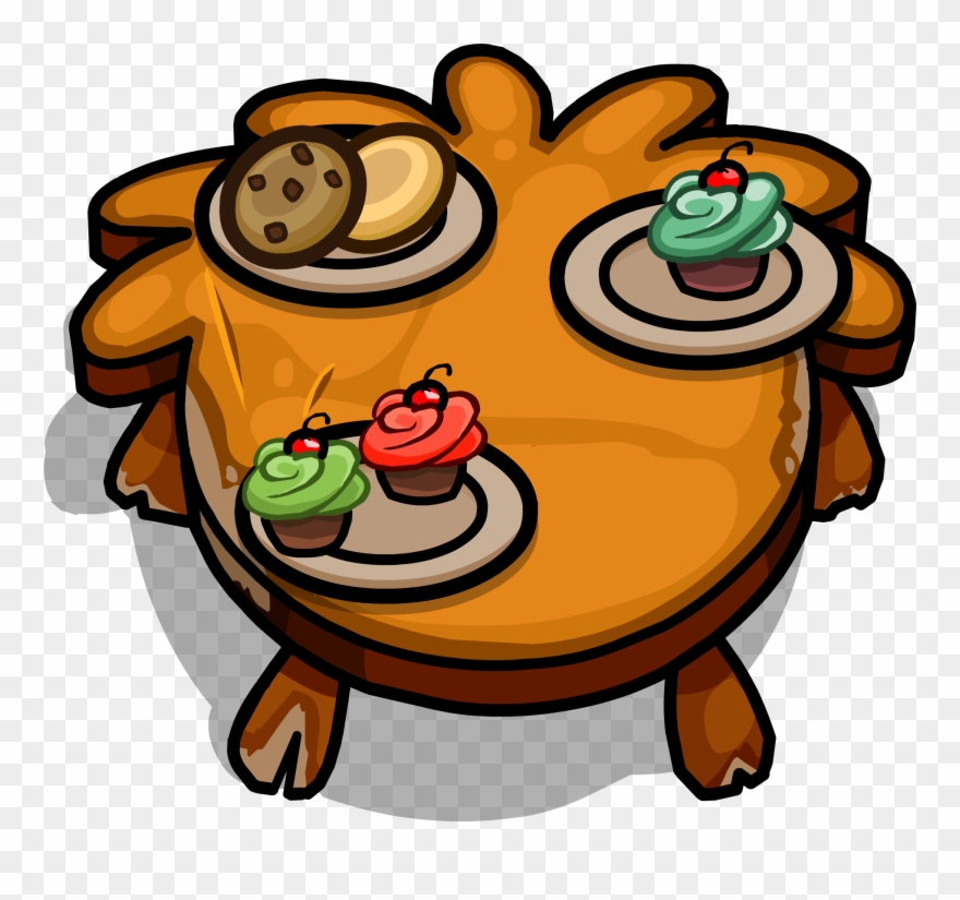Rustic Puffle Table Sprite 002 - Portable Network Graphics Clipart