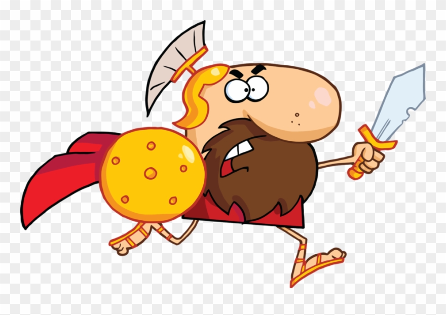 Attack2 - - Cartoon Spartan Warrior Clipart