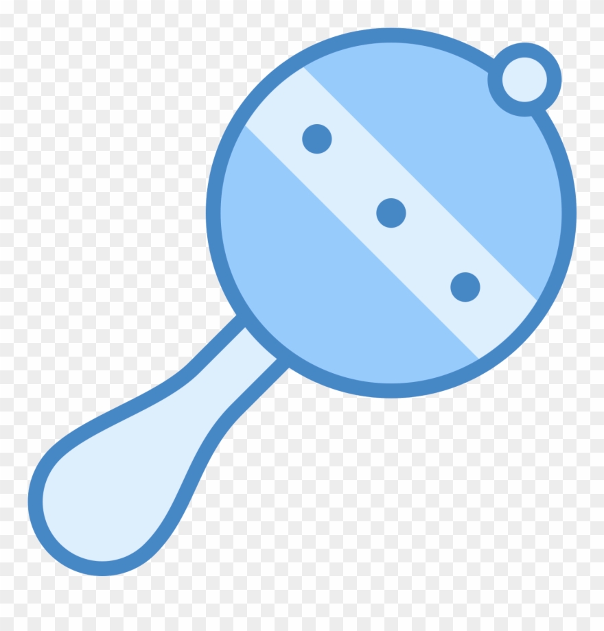 This Icon Is A Part Of A Collection Of Rattle Flat - Baby Rattle Png Clipart