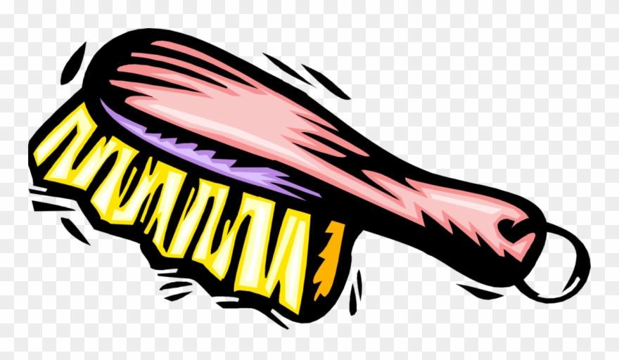 Brush4 - - Hair Brush Clip Art - Png Download