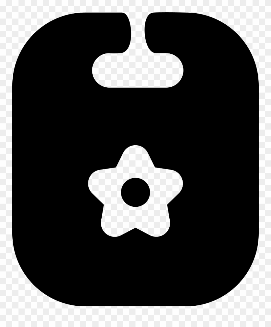 Baby Bib With Flower Design Comments - Free Pumpkin Soccer Ball Carving Clipart