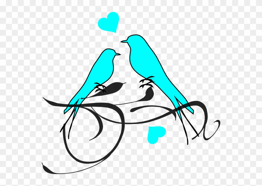 Love Bird Silhouette Vector Clipart