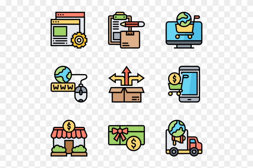 Online Marketplace - Discussion Flat Icon Clipart
