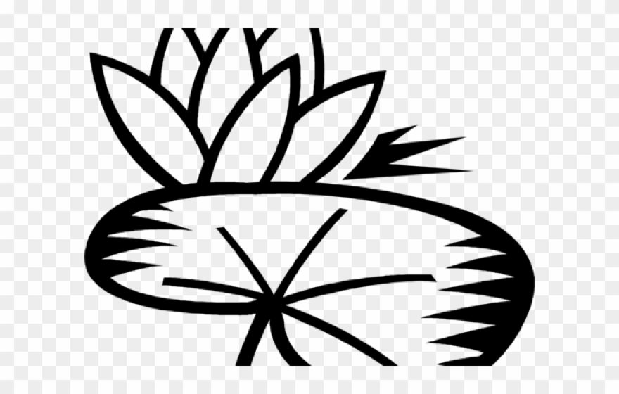 Lily Pad Clipart Large - Lily Pad Clip Art - Png Download