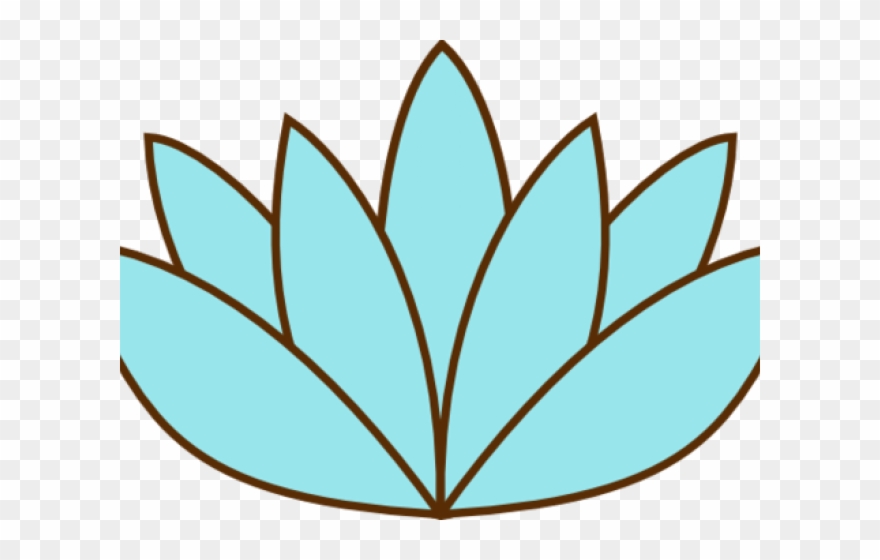 Lily Pad Clipart Sketches - Lotus Flower Easy Drawing - Png Download