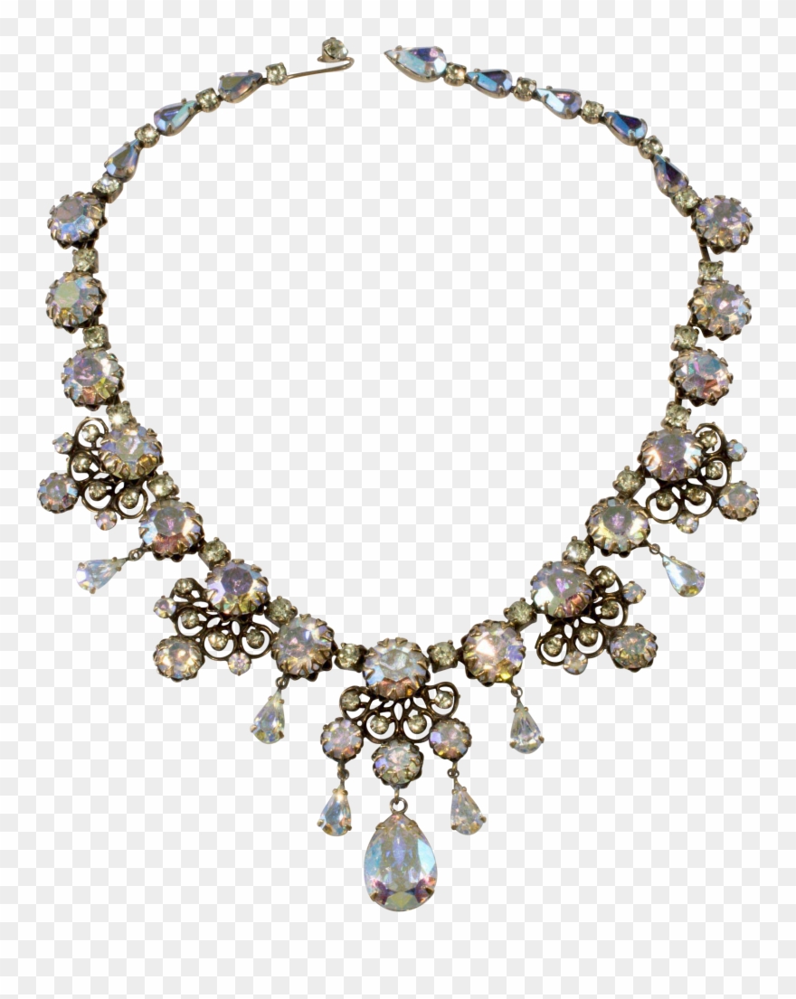 Kramer New York Aurora Borealis Iridescent Rhinestone - Jewellery Clipart