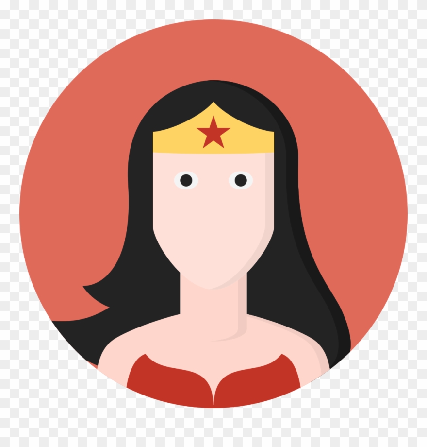 Creative Tail People Wonder Women - Wonder Woman Icon Png Clipart