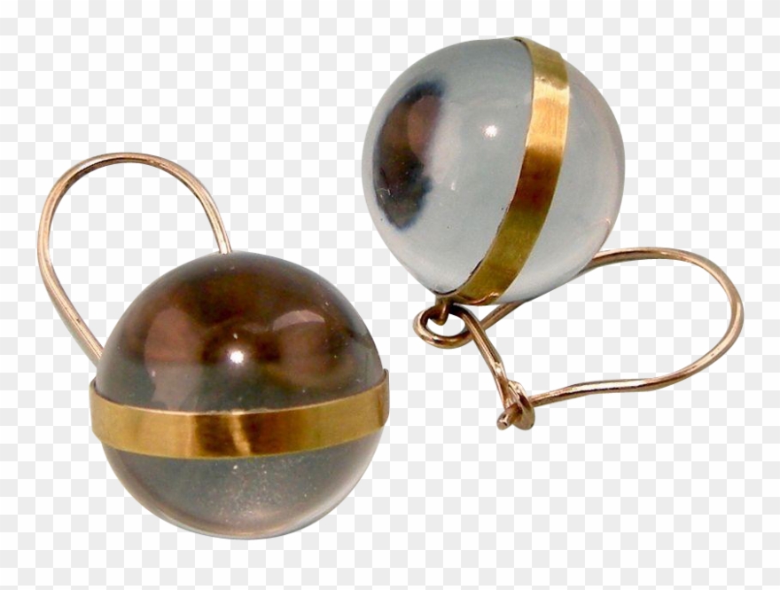 Art Deco Genuine Rock Crystal Quartz Earrings, Pools - Jewellery Clipart