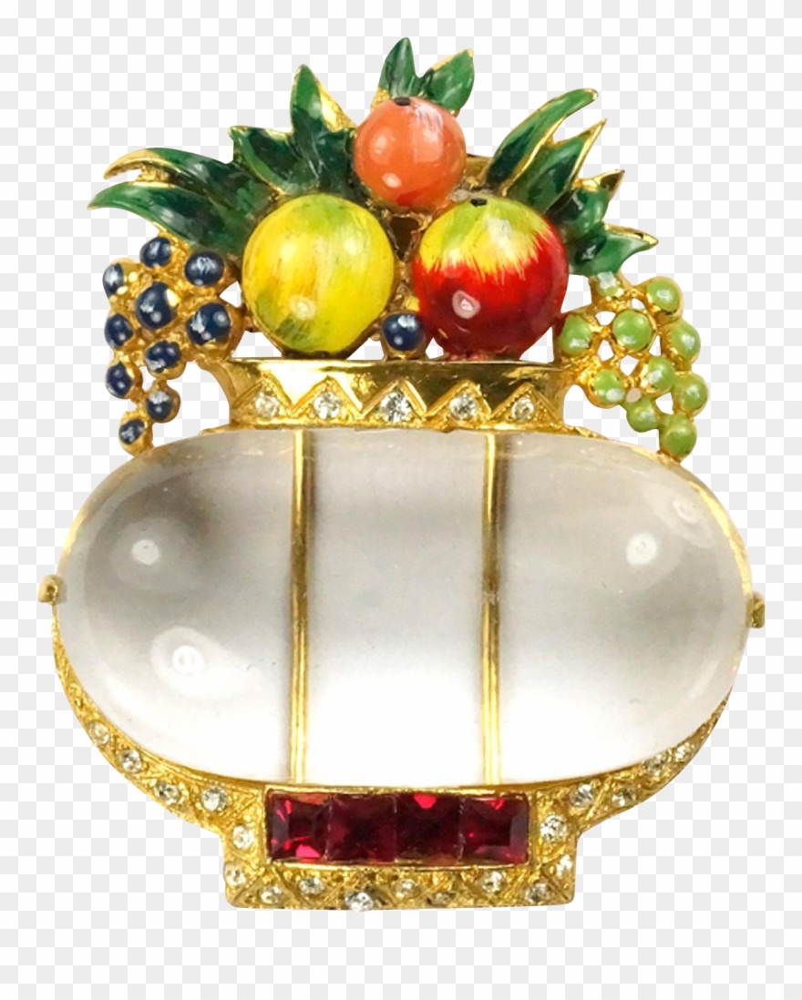 Coro Craft Corocraft Adolph Katz Enamel Fruits 'jelly - Corocraft Clipart