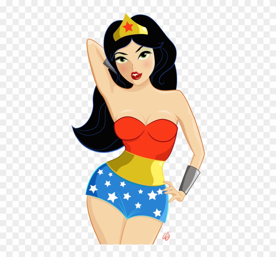 Wonder Woman - Funny Women Cartoon Characters Clipart