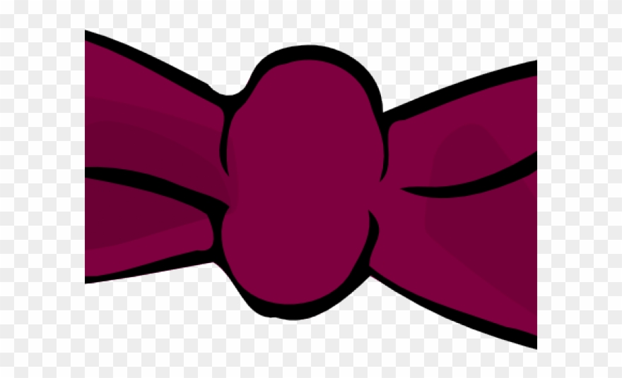 Maroon Clipart Bow Tie - Clip Art - Png Download