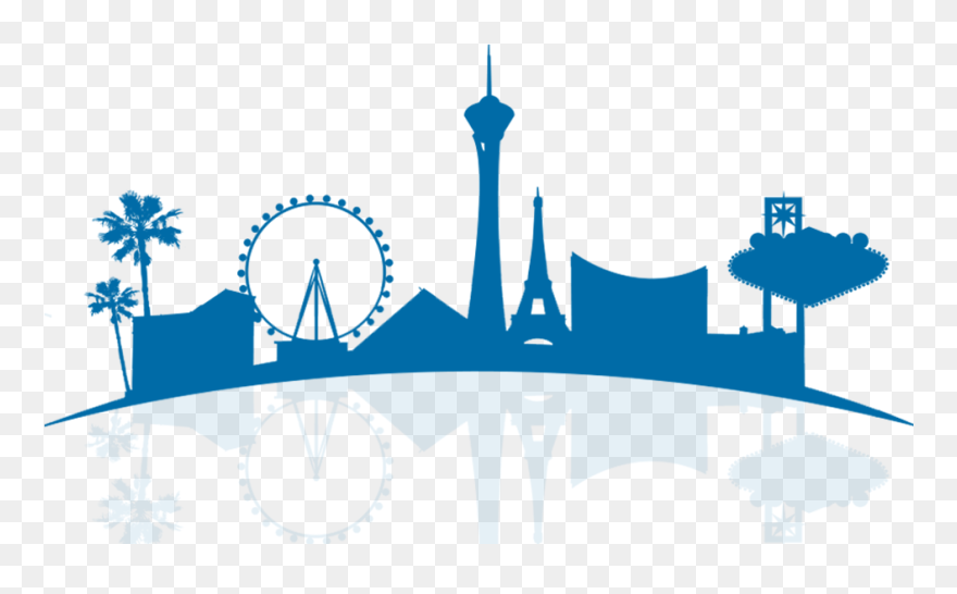 Save The Date - Las Vegas Skyline Png Clipart