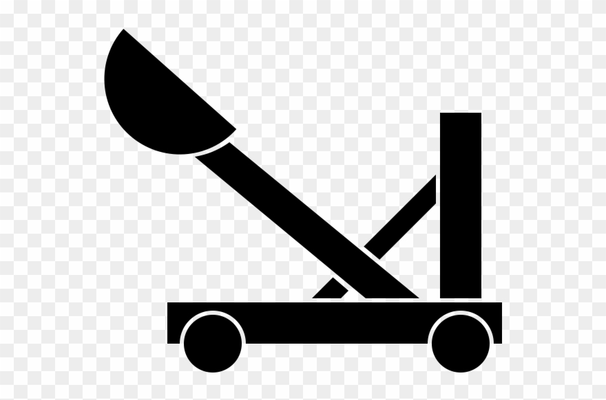Catapult Rubber Stamp - Catapult Clipart - Png Download