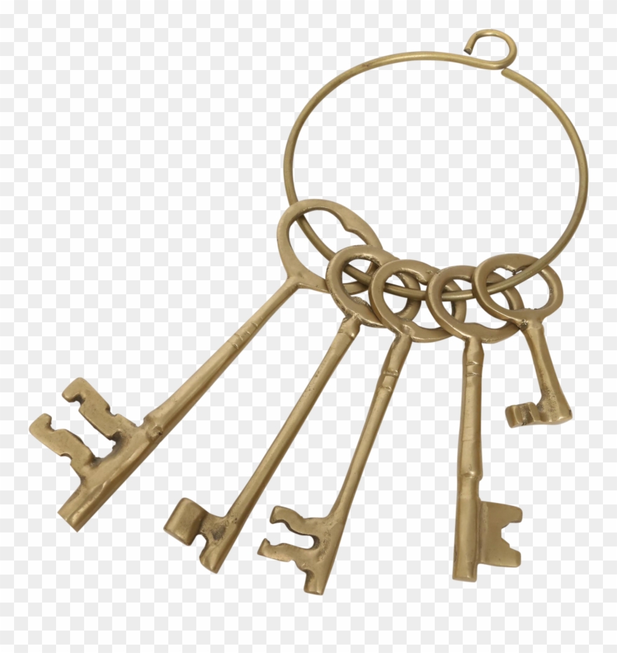 Png Ring Of Skeleton Keys Clip Free - Ring Of Keys Png Transparent Png