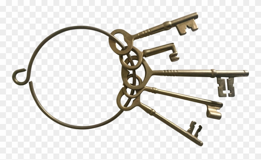 Png Ring Of Skeleton Keys Clip Free - Skeleton Key Transparent Png