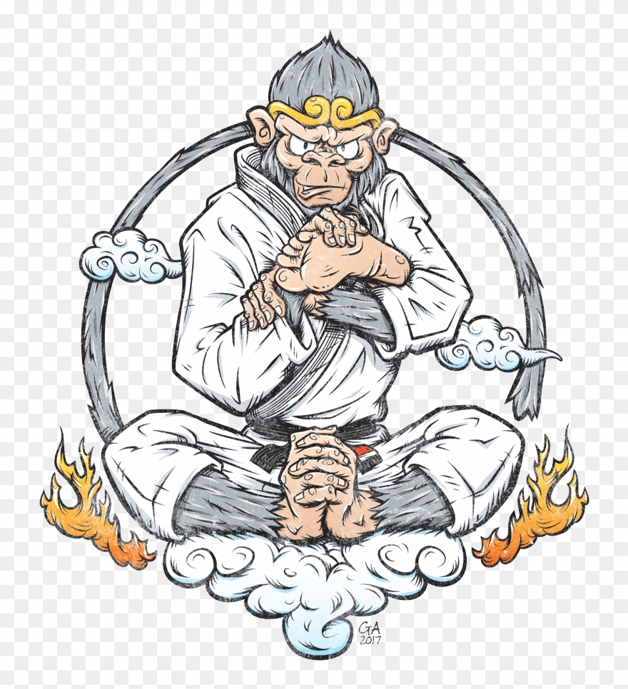 Brazilian Jiu Jitsu Sheffield - Bjj Monkey Clipart