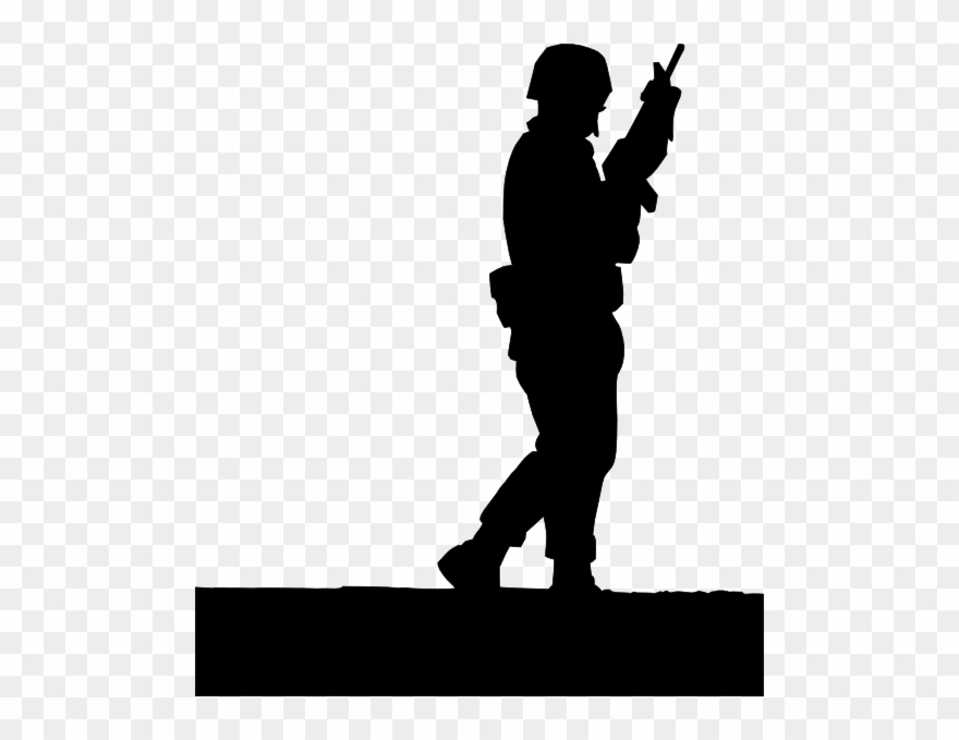 British Soldier Silhouette Clipart