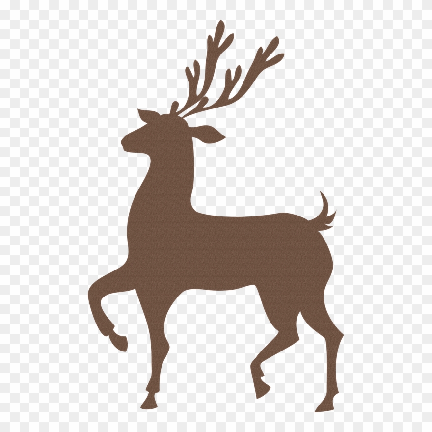 Elk Clipart Christmas - Red Reindeer Shower Curtain - Png Download