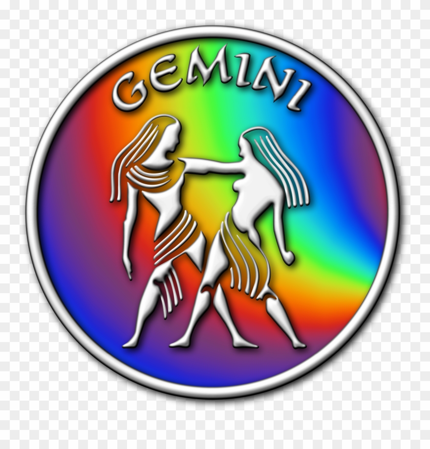 Gemini Zodiac Horoscope Astrological Sign Computer - Clip Art - Png Download