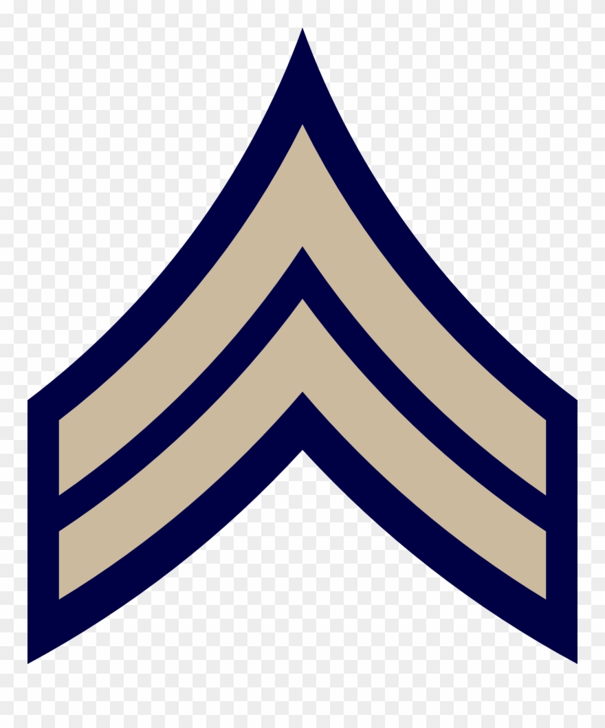 Military Clipart World War - Us Army Sergeant Rank - Png Download