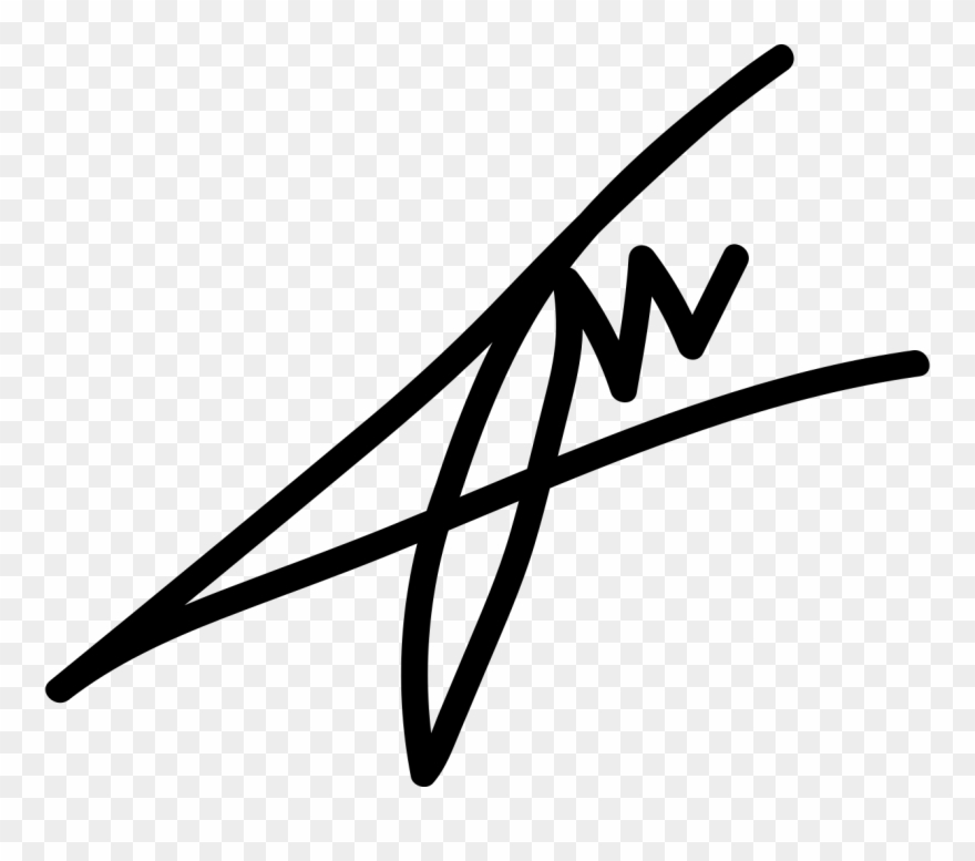 Yuval Noah Harari Signature - Scalable Vector Graphics Clipart