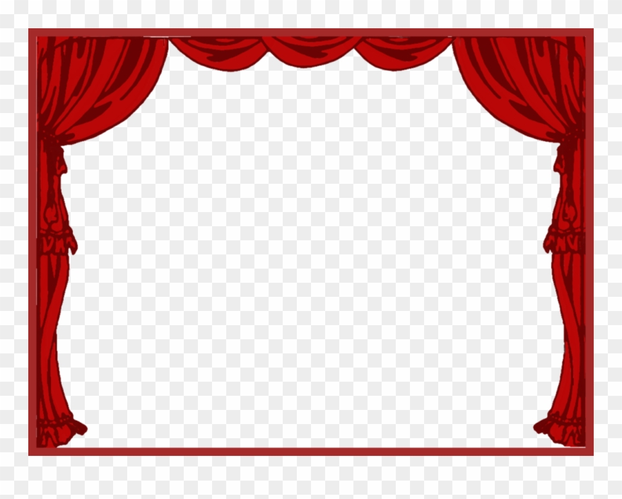 Curtain Clipart Left - Theater Drapes And Stage Curtains - Png Download