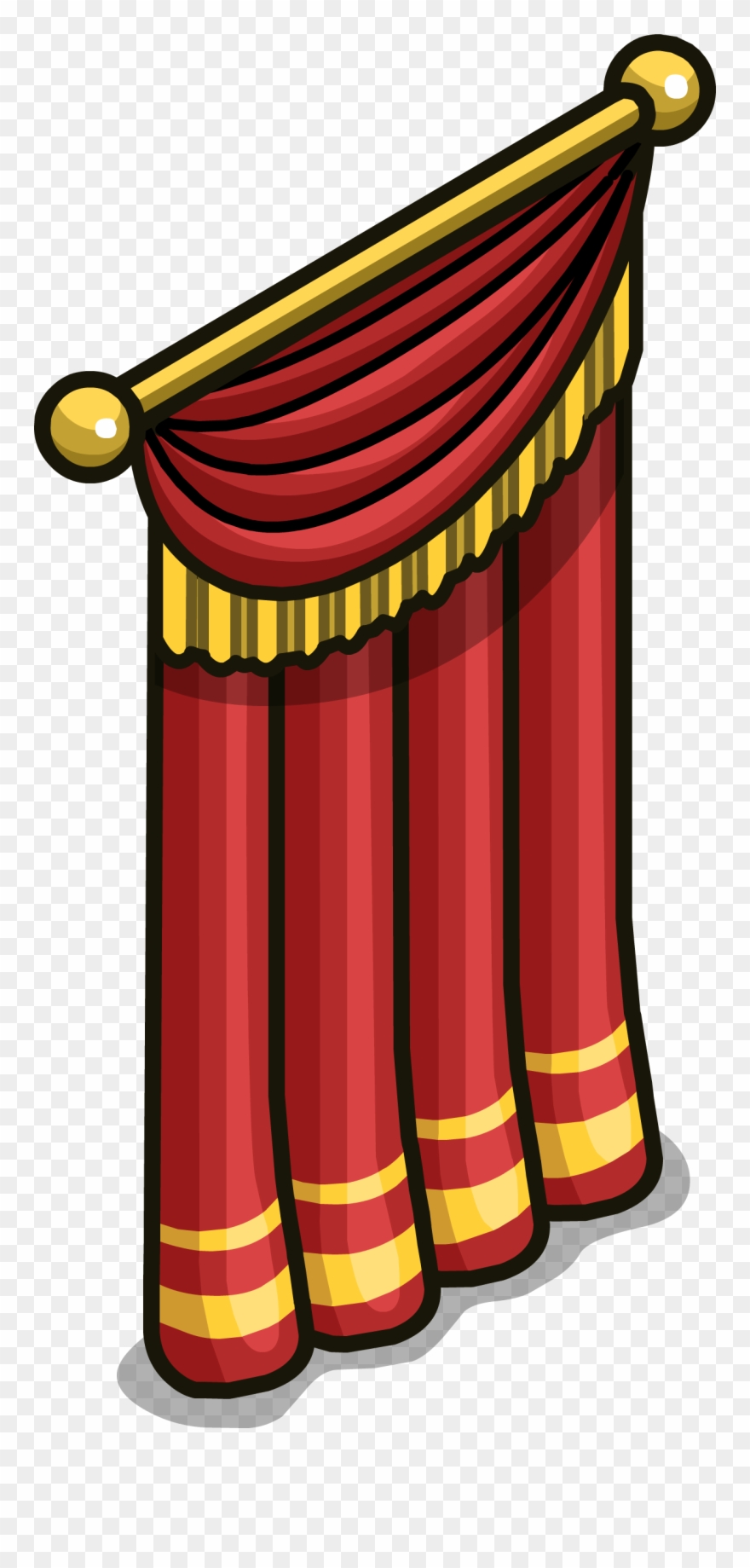 Image Stage Sprite Png Club Penguin Wiki - Curtain Clipart